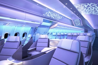 エアバス、スタイリッシュな新客室「エアスペース」公開…A330neoから導入 画像
