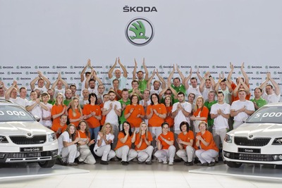 シュコダ オクタビア 新型、累計生産100万台…4年で達成 画像