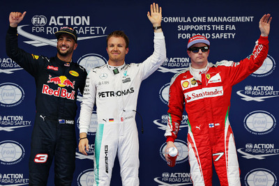 【F1 中国GP】ロズベルグが今季初ポール、ハミルトンはトラブルで走れず 画像