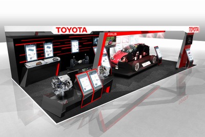 【人とくるまのテクノロジー16】トヨタ、新型プリウスのカットモデルなどを展示 画像