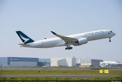 エアバス、キャセイパシフィック航空A350XWB第1号機を引き渡し 画像