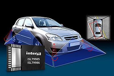 インターシル、車載アラウンドビューシステム向け4チャネルビデオデコーダを発表 画像