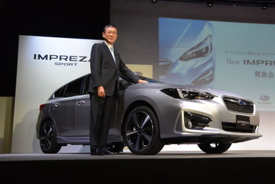 【スバル インプレッサ 新型】吉永社長「お手頃でアイサイトが買える」…全車標準化 画像
