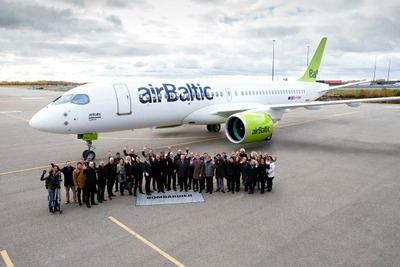 エア・バルティック、ボンバルディア CS300 の商業運航を開始 12月14日から 画像