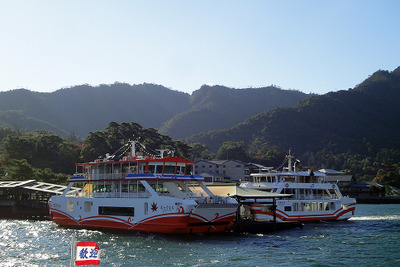 広島水上バス…新造船就航の宮島航路と世界遺産航路 画像