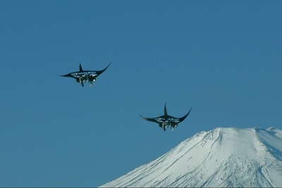 空飛ぶ2匹のマンタ、日本の絶景を紹介［動画］ 画像