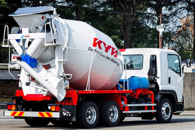 KYB、新型コンクリートミキサ車を発売…架装物を80kg軽量化 画像