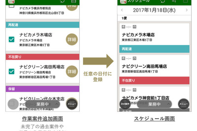 ナビタイムの法人向け運行管理サービス、ドライバーによるプランニング機能を強化 画像