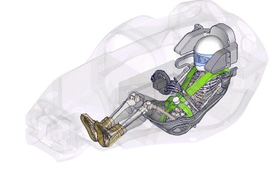 トヨタとGlobal Institute、バーチャル人体モデルを使った共同研究を開始…モータースポーツ車両の安全性向上へ 画像