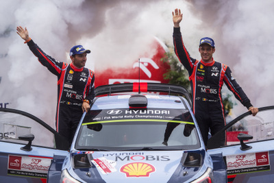 【WRC 第8戦】ヒュンダイ勢が1-2、ヌービル今季3勝目…トヨタは上位争うも10位が最高という結果に 画像