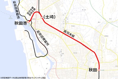 竿燈まつりにあわせ秋田港貨物線に直通…JR東日本、クルーズ船接続列車を試験運行へ 画像