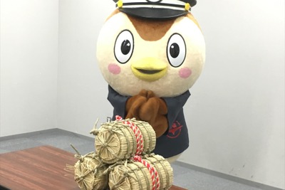 西東京バスの「にしちゅん」、バスキャラ選手権優勝　副賞は米俵3俵 画像