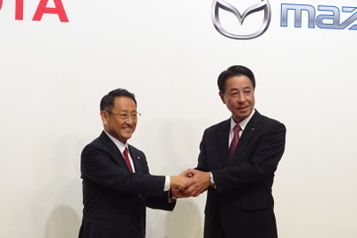 トヨタ 豊田社長「未来のクルマをコモディティにしないために」…マツダと資本・業務提携発表 画像