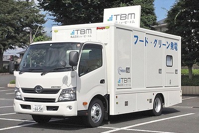 飲食店の排水から回収した油脂で走行する発電車、NEDOで開発 画像