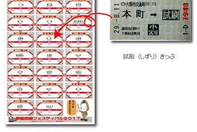 御堂筋線フェスティバルを開催…試し刷り切符を集めるラリーも 10月21日 画像