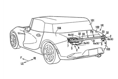 マツダ、格納式リアスポイラーの特許申請…新型スポーツカー用か 画像