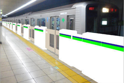 都営新宿線でホームドア整備を開始…大島駅に先行整備 画像