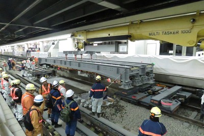 夜ごと繰り返されるリニアの「準備」…JR東海、品川駅の工事を初公開 画像