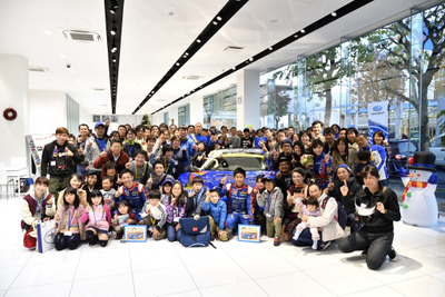 神奈川スバルでモータースポーツファンミーティング…SUPER GT 井口選手と山内選手 画像