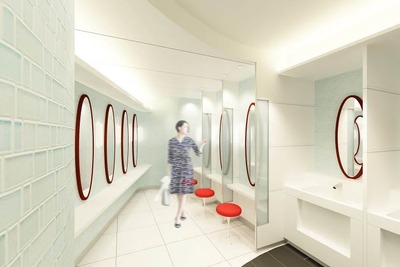 授乳室やIoT活用の空室表示も…小田急電鉄、新宿駅トイレを全面リニューアル 画像