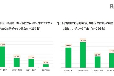 お年玉、妥当な金額はいくらか？ 親子間で8000円の差 画像