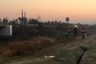 ドローンを使って凍結対策…高速道路の路面温度の観測に成功 画像