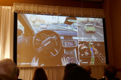 障害物が透けて前方が見える…ヴァレオが最新の自動運転技術をCES 2018で発表 画像