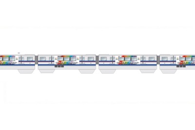 大阪万博の誘致を支援…大阪モノレールがラッピング列車　2月5日から運行 画像