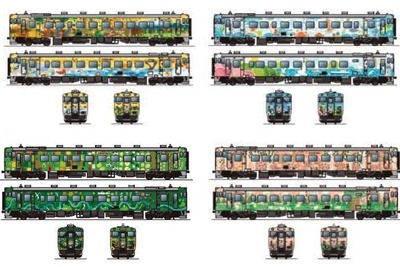JR北海道にイラスト車両「北海道の恵み」…キハ40形改装 3月登場 画像