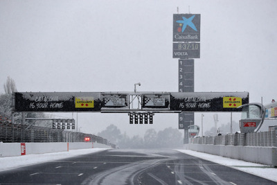 【F1 バルセロナテスト前期】3日目は雪に見舞われる 画像