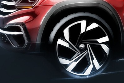 VWの新型SUV、ティザースケッチ…ニューヨークモーターショー2018で発表予定 画像