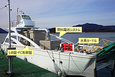 ヤンマーなど、FC船の実船試験を実施 観光船などへの実用化を目指す 画像