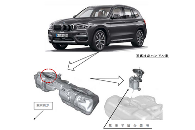 BMW X3 xDrive 20dをリコール…燃料ポンプとリアスポイラーに不具合 画像