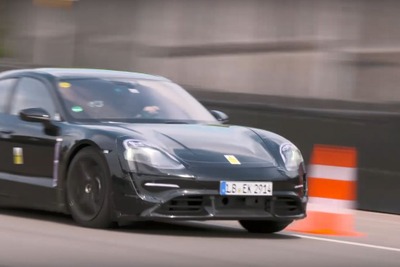ポルシェのEVスポーツ『ミッションE』、最新プロトタイプのイメージ公開 2019年生産開始予定 画像