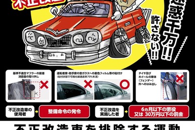 違法マフラーの取り締まりを強化、6月は「不正改造車を排除する月間」 画像