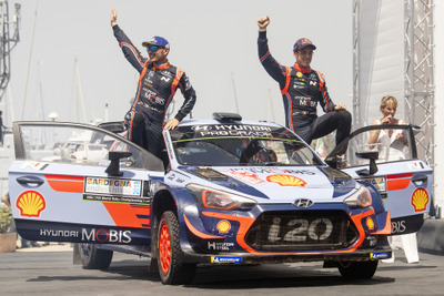 【WRC 第7戦】最終ステージで逆転! ヒュンダイのヌービルが0.7秒差でイタリア戦に勝利…トヨタのラッピが3位表彰台を獲得 画像