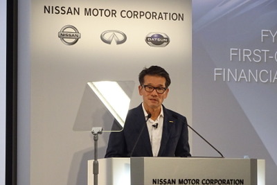 日産 田川常務「原材料費や為替などの課題に直面」…第1四半期営業利益は29%減益の1091億円 画像