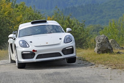ポルシェ、ケイマンGT4 のラリーコンセプト発表…WRCにスポット参戦へ 画像