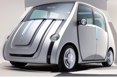 【東京ショー2001出品車】人が乗れる4輪ロボペット、トヨタ/ソニー『pod』 画像