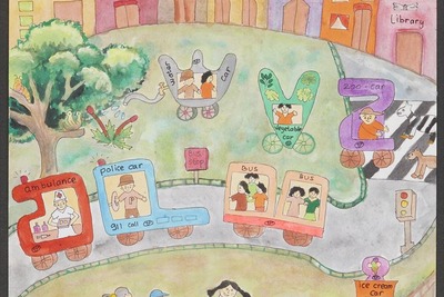 トヨタ夢のクルマアートコンテスト、入賞作決定…金賞はインドネシアやポーランドの子どもたち 画像