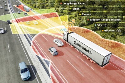 コンチネンタル、最新の自動運転技術を発表へ…車両周囲の状況を正確に把握 画像