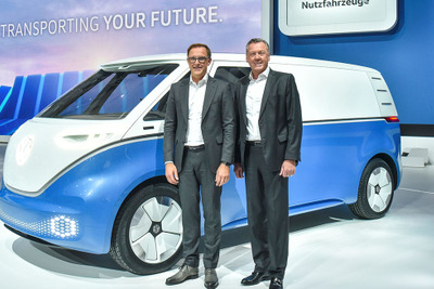 VWの次世代EV『I.D.』に商用車、航続550km以上…ハノーバーモーターショー2018 画像