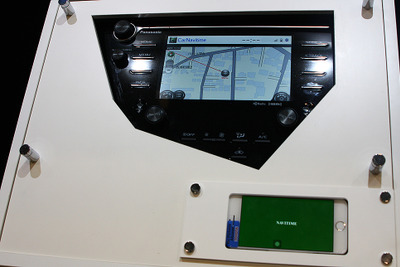 タッチ感はスマホそのもの、カーナビタイムを車載カーナビ画面で操作…CEATEC 2018 画像