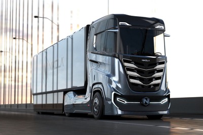 テスラのライバル、ニコラが新型の燃料電池電動トラックを発表…最大1000馬力で航続1200km 画像