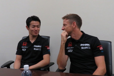 【SUPER GT】GT500王者コンビ 山本尚貴とジェンソン・バトンが語る今季と近況、そして今後 画像