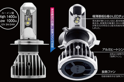 PIAA 二輪ヘッドライト用LEDバルブ発売、純正比230％の明るさ実現 画像