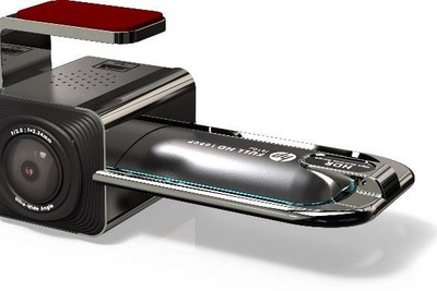 HP社、スタイリッシュな小型ドラレコ発売 アシンメトリーデザイン採用 画像