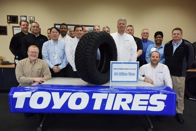 トーヨータイヤ、米国タイヤ工場の累計生産本数5000万本突破 画像