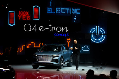 アウディの電動SUV第2弾『Q4 e-tron』、航続450km以上…ジュネーブモーターショー2019 画像