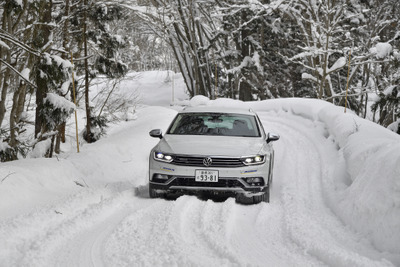 VW ティグアン＆パサート、ディーゼルエンジン×四輪駆動の安定した快適な雪上ドライブ 画像